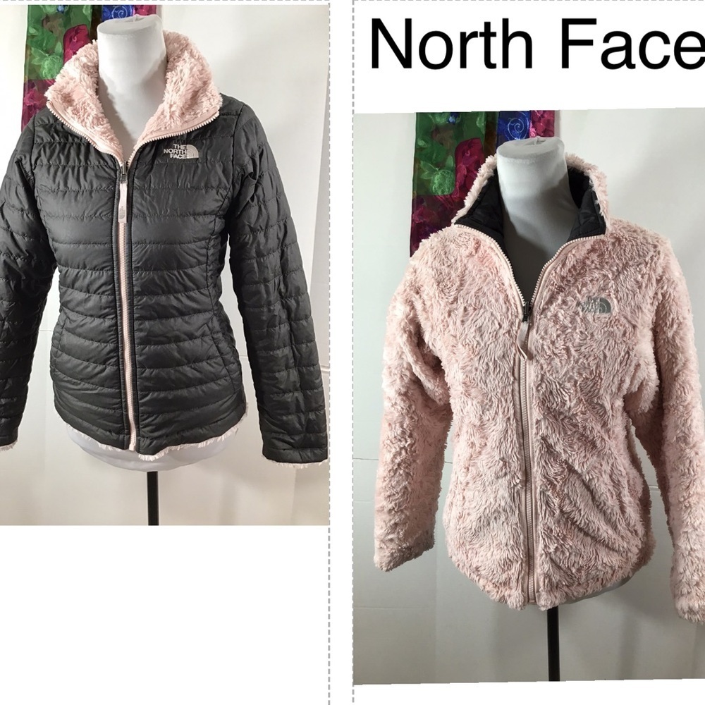 North Face reversible zip front jacket